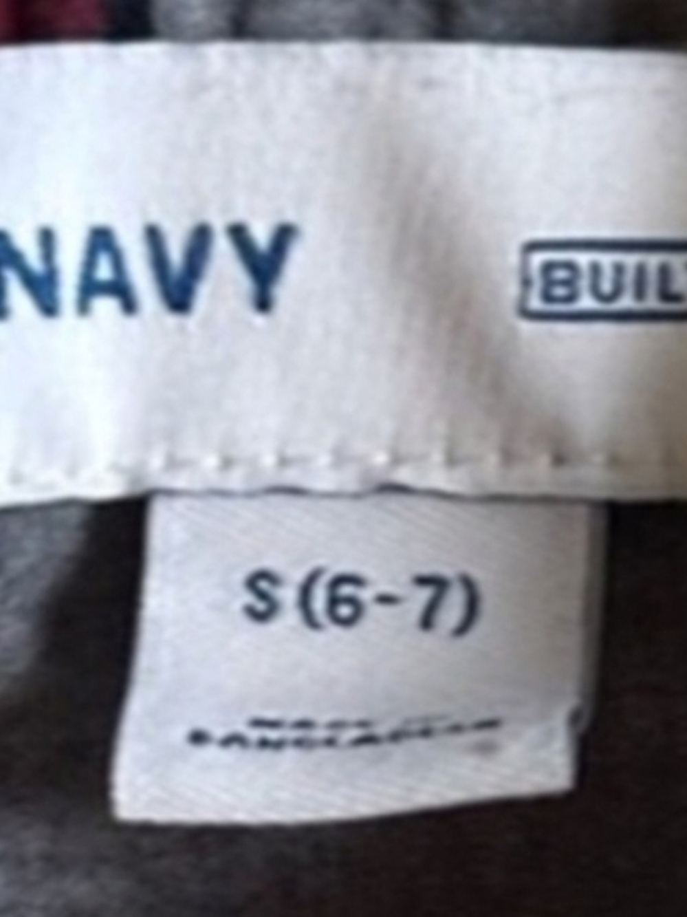 Old Navy Red, Navy & White Plaid Button-Down Shirt - Picture 2 of 2